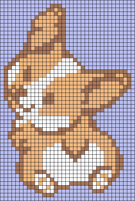 Alpha pattern #134893 | BraceletBook Corgi Cross Stitch Pattern Free, Yorkie Pixel Art, Cute Dog Pixel Art, Corgi Alpha Pattern, Dog Tapestry Crochet, Corgi Cross Stitch Pattern, Corgi Pixel Art, Dog Alpha Pattern, Alpha Bracelet Pattern Grid