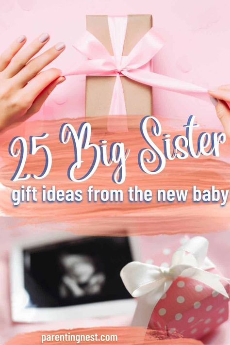 Big Sister To Be Gift Ideas, Teenage Big Sister Gifts, Big Sister Activities, First Time Big Sister Gift, New Sister Gift, Big Sister Bag For Hospital Gift, Becoming A Big Sister Gift, Big Sister Box Gift Ideas, Gifts From Newborn To Siblings