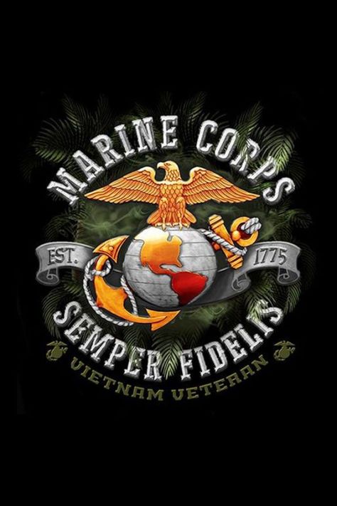 United States Marine Corps Semper Fidelis Vietnam Veteran. The Eagle, Globe, and Anchor is the official emblem and insignia of the United States Marine Corps Usmc Wallpaper, Once A Marine, Semper Fidelis, Marine Mom, Us Marine Corps, Us Marines, United States Marine, Spring Wallpaper, Us Soldiers