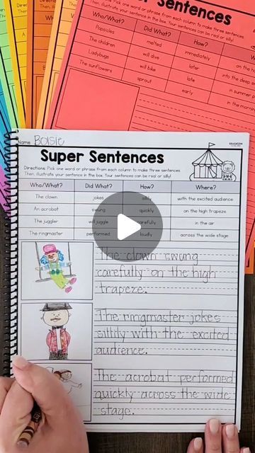 YOU ASKED, WE CREATED!!!   A full pack of Super Sentences has just been added to Premium!! 🥳  These are perfect for working on sentenc... | Instagram Super Sentences, Sentence Structure, 2nd Grade, Fix It, Be Perfect, Literacy, Education, Instagram