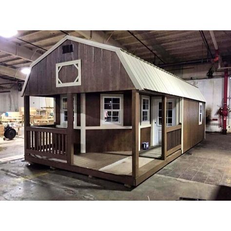 Tiny living house! I sooo want this! Would just need a little area in the mountains and I'd be all set! #tinyhouse #simpleliving #mountains #yesplease #agirlcandream by kinseyedmunds Karimun Jawa, Shed To Tiny House, Casa Container, Shed Homes, Tiny Cabin, Tiny House Movement, Building A Shed, Tiny House Cabin, Tiny House Living