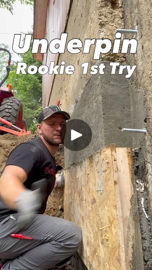 617K views · 2.8K reactions | How to underpin a foundation. | First time underpinning a foundation wall! How did I do? #construction #HomeRenovation #DIYProjects #renovation #ToolTime #ConstructionLife #Remodeling... | By WINNI | Whoa. Whoa. Underpinning House, Home Foundation, Diy Carpentry, Diy Renovation, Carpentry, The Process, Home Renovation, My Home, Need This