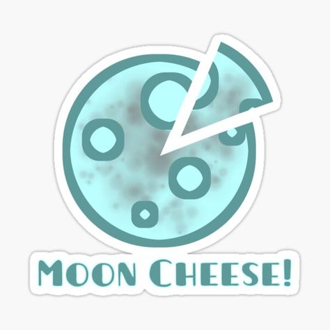 Everyone knows the moon is made of cheese so here’s a simple moon cheese design for space nuts and cheese lovers. • Millions of unique designs by independent artists. Find your thing. Moon Cheese, Cheese Design, Cheese Lover, Everyone Knows, Mask For Kids, Nuts, The Moon, Sticker Design, Vinyl Sticker