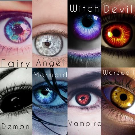 Demon Witch Character Design, Fairy Eyes Drawing, Magic Eyes Art, Fantasy Eye Color, Cute Vampire Drawing, Vampire Love Art, Contacts Eye Color, Demon Features, Angel And Devil Drawing