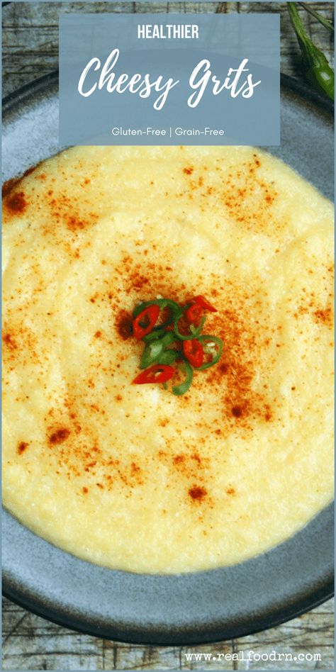 Creamy Cheesy Grits, Cheesy Grits Recipe, Homemade Pasta Recipe, Cheesy Grits, Fresh Eats, Grits Recipe, Hot Breakfast, Herb Recipes, Gluten Free Grains