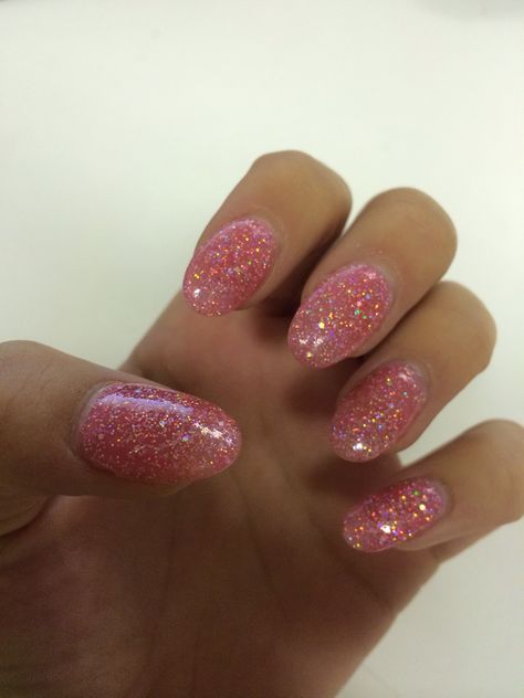 Clear Pink Shellac Nails, Pink Soarkly Nails, Pink Glitter Gel Nails Sparkle, Sheer Pink Sparkle Nails, Pink Glitter Shellac Nails, Lace Nails, Pointed Nails, Star Nails, Oval Nails