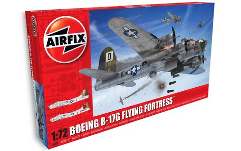 Airfix A08017 Boeing B-17G Flying Fortress 1:72 - Military Aircraft - Aircraft - Shop Airfix Models, Plastic Model Airplane Kits, Airplane Kit, Flying Fortress, Sr 71, Model Airplane, Air Planes, Model Ideas, Plastic Model Kits