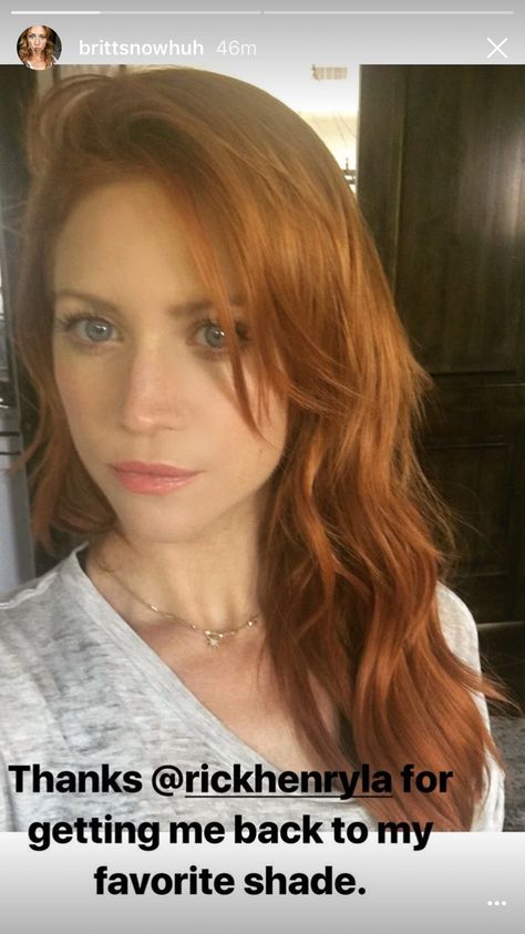 Britney Snow Red Hair, Celebrity Strawberry Blonde Hair, Bridget Regan Red Hair, Nicole Kidman Strawberry Blonde Hair, Brittany Snow Hair Red, Pretty Redhead, Red Hair Don't Care, Hair Color Auburn, Strawberry Blonde Hair