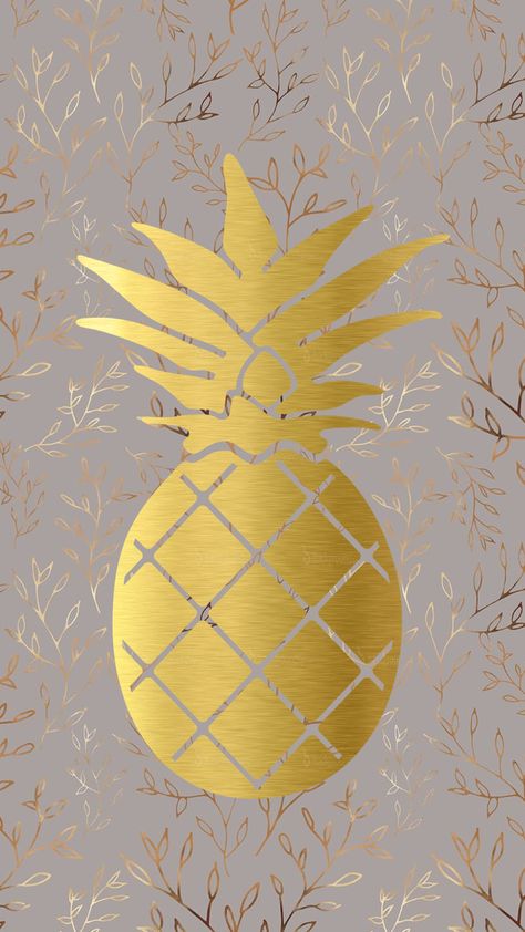 Gold Pineapple Wallpaper, Pineapple Wallpaper, Gold Pineapple, Pineapple Design, Lizards, Screen Savers, Room Designs, My Dream Home, Paper Lamp