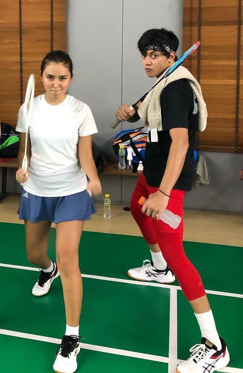 Ootd Badminton, Badminton Date, Badminton Couple, Style Olahraga, Aesthetic Badminton, Tennis Ootd, Outfit Badminton, Badminton Outfit Women, Badminton Clothes