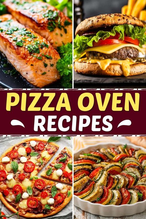 These pizza oven recipes prove how versatile it is! From chicken to brisket to tasty desserts, it does it all! What To Make In A Pizza Oven, Cuisinart 3 In 1 Pizza Oven Recipes, Pizza Oven Uses, What Can You Cook In A Pizza Oven, Woodfire Pizza Oven Recipes, Pizza Recipes For Pizza Oven, Piezano Pizza Oven Recipes, Cuisinart Pizza Oven Recipes, Big Horn Pizza Oven Recipes