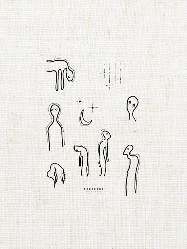 Minimalistic Stick And Poke, Stick And Poke Tattoo Beginner, Stick And Poke Tattoo Abstract, Stick N Poke Tattoos Aesthetic, Simple Abstract Tattoo, Hand Poked Tattoo Ideas Simple, Hand Poke Tattoo Designs, Stick N Poke Tattoo Ideas, Stick And Poke Aesthetic