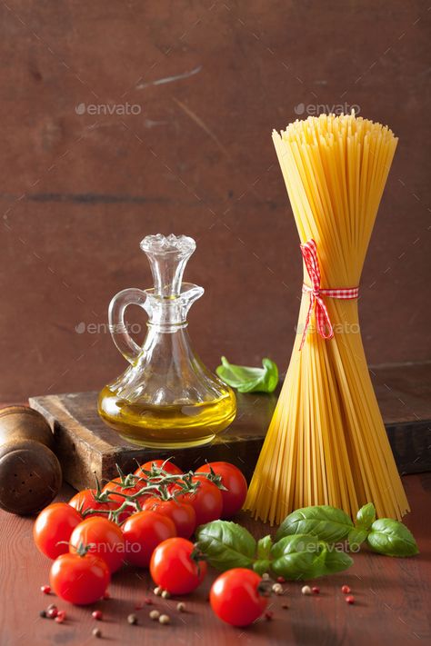 raw pasta olive oil tomatoes. italian cuisine in rustic kitchen by duskbabe. raw pasta olive oil tomatoes. italian cuisine in rustic kitchen #Affiliate #oil, #tomatoes, #olive, #raw Pasta Olive Oil, Raw Pasta, Ingredients Photography, Italian Dinner Party, Olive Oil Pasta, Coffee Latte Art, Food Art Photography, Food Photography Inspiration, Fruit Photography