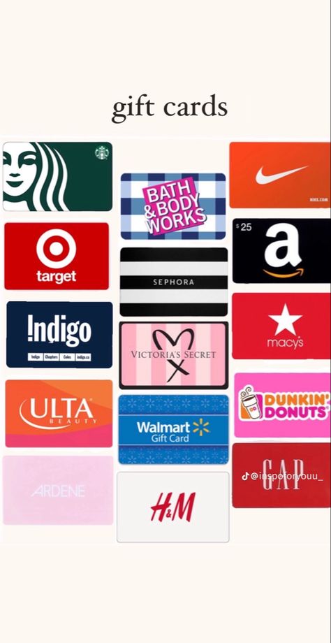 Things To Put On Your Christmas Wishlist, 14th Birthday Wishlist, Gift Cards For Teens, Things To Add To Your Wishlist, Christmas Wants, Things To Ask For Christmas, Ulta Gift Card, Christmas Wishlist Ideas, Xmas List Ideas