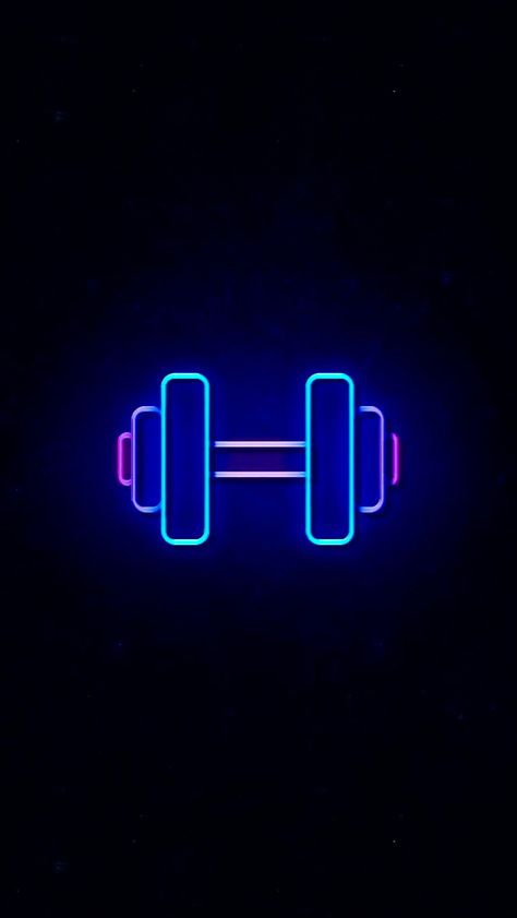 Blue Gym Wallpaper, Gym Hd Wallpaper 1080x1920, Dark Gym Aesthetic Wallpaper, Highlight Covers Instagram Workout, Neon Gym Aesthetic, Blue Fitness Icon, Iphone Wallpaper Illustration, Gym Icon, Gym Supplements