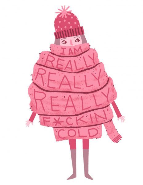 lettering, type, cute, character, design, christmas, winter, pink, human, wooly, cold, illustration Art And Illustration, Christmas Illustration, A Drawing, Cute Illustration, Marie Claire, The Words, Winter Wonderland, Illustration Design, Mood Board