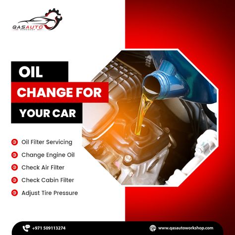 𝐄𝐱𝐭𝐞𝐧𝐝 𝐲𝐨𝐮𝐫 𝐜𝐚𝐫’𝐬 �𝐥𝐢𝐟𝐞 by giving it our best oil change service along with a safety inspection. Contact us for the 𝐛𝐞𝐬𝐭 𝐜𝐚𝐫 𝐨𝐢𝐥 𝐬𝐞𝐫𝐯𝐢𝐜𝐞. 🌐 𝐪𝐚𝐬𝐚𝐮𝐭𝐨𝐰𝐨𝐫𝐤𝐬𝐡𝐨𝐩.𝐜𝐨𝐦 📩 𝗾𝗮𝘀𝗮𝘂𝘁𝗼𝘄𝗼𝗿𝗸𝘀𝗵𝗼𝗽@𝗴𝗺𝗮𝗶𝗹.𝗰𝗼𝗺 📞 +𝟗𝟕𝟏𝟓𝟎𝟗𝟏𝟏𝟑𝟐𝟕𝟒 #QAS #qasautoworkshop #car #autoworkshop #carcare #carcheckup #oilchange #oilchangeservice #carlifestyle #uae #oilchange #carmaintainance #premiumcartires #dubai #dubai Oil Change Service, Car Wash Posters, Car Oil Change, Bike Service, Ad Ideas, Safety Inspection, Car Oil, Car Workshop, Oil Service