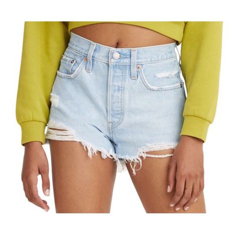 The Women's Levi's 501 Original Shorts Go With All Your Favorite Warm-Weather Tops. The Levi's 501 Shorts Are The First-Ever Jean Shorts, And Their Iconic Look Never Goes Out Of Style. With A Waist-Defining High Rise, These Levi's 501 Shorts Keep You Feeling Your Best And Pair Perfectly With Your Favorite Crop Top. The Five-Pocket Styling Of Levi's 501 Shorts Ensures A Classic Style, While The Frayed Hems Offer An Additional Edge. Take On Warmer Weather In The Classic Women's Levi's 501 Original Levis Ribcage Jeans, Levis Black Jeans, Ribcage Jeans, 501 Shorts, Black Jean Shorts, High Rise Denim Shorts, High Waisted Jean Shorts, 501 Jeans, Long Sleeve Blouse Pattern