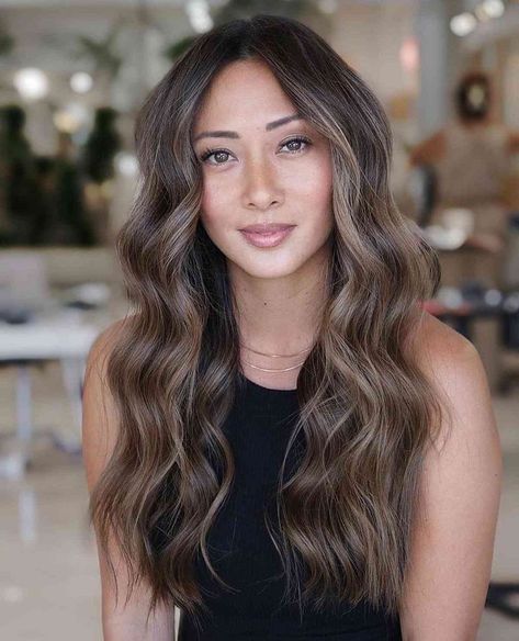 Dark-Sandy-Brown-Long-Hair Chocolate Brunette Hair Color, Long Hair Looks, Sandy Brown Hair, Midi Hair, Brown Hair Ideas, Hair Color Options, Brown Hair Inspo, Hair Tint, Balayage Hair Dark