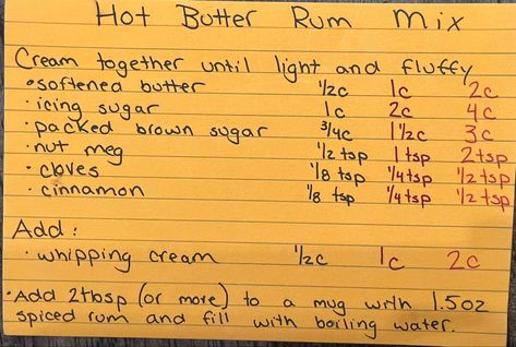 Hot Butter Rum Mix With Ice Cream, Hot Butter Rum Mix, Hot Butter Rum, Hot Buttered Rum Batter, Hot Buttered Rum Recipe, Beautiful Drinks, Butter Rum, Buttered Rum, Rum Recipes