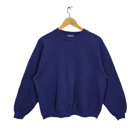 Plain Sweater, Blank Sweatshirts, Navy Crewneck, Plain Sweaters, Blank Crewneck, Sweater Jumper, Jumper Sweater, Vintage Sweatshirt, Sweat Shirt