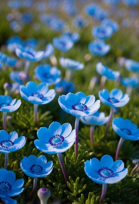 30 Types Of Blue Flowers And Their Meanings That Will Brighten Your Garden Types Of Blue Flowers, Flowers And Their Meanings, Blue Cosmos, Blue Spring Flowers, Types Of Blue, Sea Holly, Blue Hibiscus, Hodge Podge, Flower Meanings