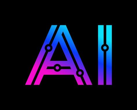 Ai Technology Digital Artificial Intelligence Future Circuit Electronic Colorful Vector Logo Design Artificial Intelligent Logo Design, Circuit Logo Design, Artificial Intelegent Logo, Laptop Inspiration, Automation Logo, Logo Design Technology, Electronic Logo, Tool Logo Design, Summit Logo