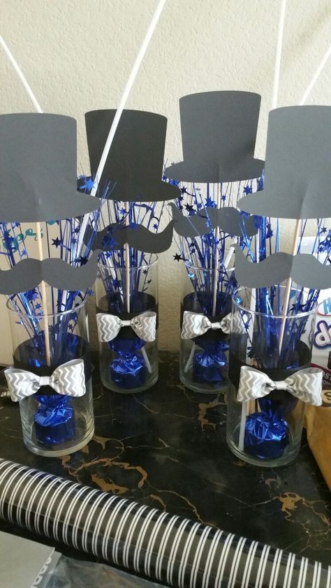 Cadre Photo Booth, 50th Birthday Centerpieces, Mr Onederful Birthday, Mustache Baby Shower, Birthday Table Decorations, Birthday Party Centerpieces, Mens Birthday Party, Birthday Centerpieces, Birthday Table