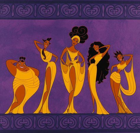 the muses - hercules Hercules Muses, Disney Amor, Hercules Disney, The Muses, Animation Disney, Disney Hercules, Film Disney, Art Disney, Pinturas Disney