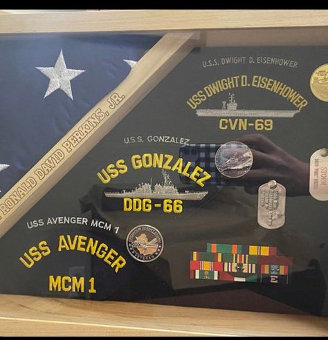 Memorial Flag Display, End Of Watch, Flag Display Case, Medal Ribbon, Memorial Ideas, Military Memorabilia, Flag Display, Photo Organization, Presents For Dad