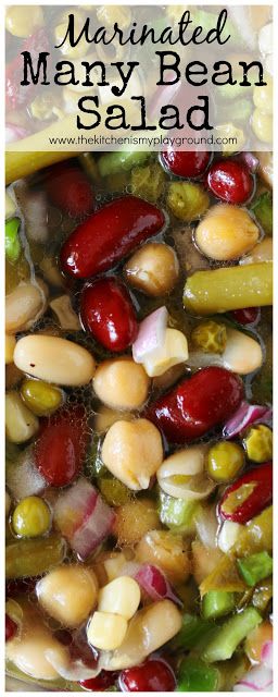 Navy Bean Salad Recipes, Six Bean Salad Recipes, Been Salad Recipe, Dressing For Bean Salad, Hot Bean Salad, Cold Bean Salads, Thanksgiving Bean Salad, Salad For Potluck Parties, Zesty Bean Salad