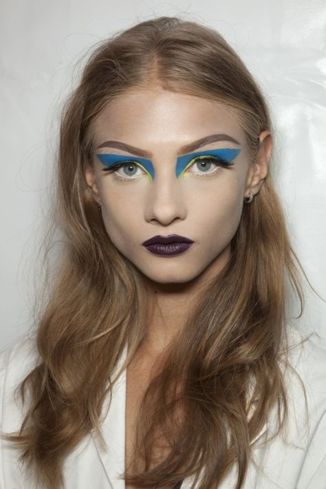 Editorial Make-up, Catwalk Makeup, Futuristic Makeup, Fantasy Make-up, Anna Selezneva, Avant Garde Makeup, Graphic Makeup, Christian Dior Haute Couture, Runway Makeup