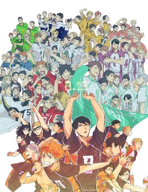 #haikyuu #wallpaper #karasuno #nekoma #aobajosai #fukurodani #shiratorizawa #datetech Haikyuu Volleyball, Haikyuu Karasuno, Volleyball Anime, Haikyuu Wallpaper, Haikyuu Funny, Haikyuu Ships, Haikyuu Manga, Haikyuu Characters, Haikyuu Fanart