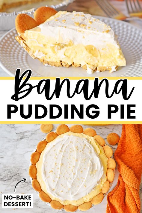 Easy Cheap Desserts, Cool Whip And Cream Cheese, Banana Pie Recipe, Barbecue Desserts, Banana Pudding Pie, Banana Pudding Pies, Cheap Desserts, Easy Banana Pudding, Banana Cream Pudding