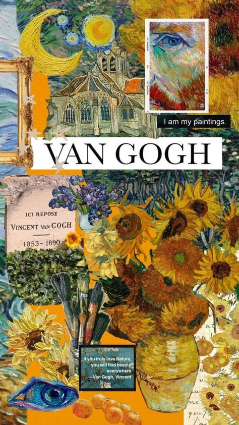 Van Gogh Aesthetic, فنسنت فان جوخ, Van Gogh Wallpaper, Arte Van Gogh, Van Gogh Paintings, Van Gogh Art, Painting Art Lesson, Starry Night Van Gogh, Art Wallpaper Iphone