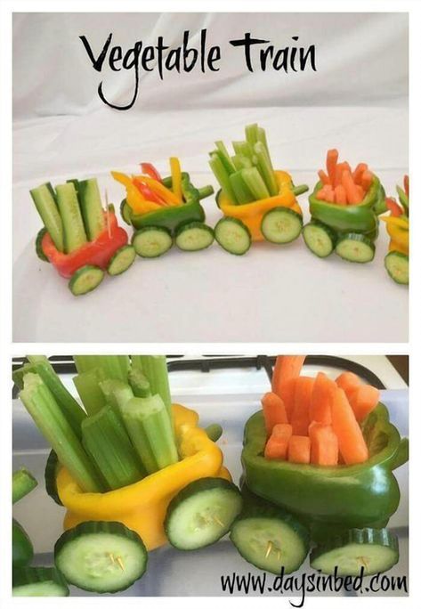 Hop on the Veggie Express and elevate your party snack game with this fun and healthy idea. Perfect for gatherings, this creative concept transforms fresh vegetables into a delightful display that's as eye-catching as it is delicious. Whether you're hosting a birthday bash or a casual get-together, this veggie train will be the star of your snack table. Easy to assemble and customizable with your favorite dips and veggies, it's a surefire way to impress your guests while keeping things light and nutritious. Get ready to wow everyone with this playful twist on party snacks. Veggie Train, Transport Party, Party Spread, Food Art For Kids, Creative Snacks, Shake N Bake, Best Party Food, Reception Food, Wedding Reception Food