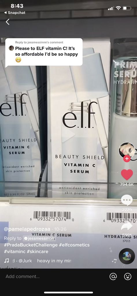 E.l.f. Cosmetics, Vitamin C Serum, Skin Serum, Skin Protection, Vitamin C, Elf, Shampoo Bottle, Vitamins, Serum