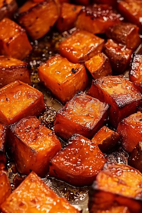 Sweet and Savory Honey Roasted Sweet Potatoes Roasted Savory Sweet Potato Recipes, Honey Sweet Potato Recipes, Pan Seared Sweet Potatoes, Freezing Sweet Potatoes, Sweet Potato Honey, Honey Roasted Sweet Potatoes, Savory Sweet Potato Recipes, Sweet Potato Oven, Sweet Potato Recipes Roasted