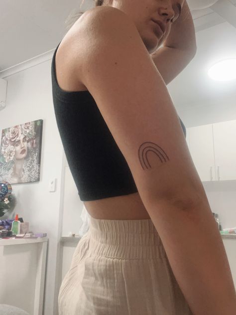 Loving my latest ink. LGBTQ+ tattoo Lesbian Small Tattoo Ideas, Subtle Sapphic Tattoos, Black Rainbow Tattoo, Gay Tattoo For Women, Queer Tattoos For Women, Lgbtq Tattoos Ideas, Sapphic Tattoo Ideas, Wlw Tattoos, Sapphic Tattoo