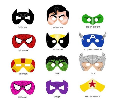 Super Hero Mask - Printables, could watch movie long with it.  Could go with Free Comic Book Day Superhero Mask Template, Super Hero Masks, Marvel Birthday, Superhero Classroom, Man Tattoo, Super Hero Theme, Batman Spiderman, Superhero Masks, Mask Template