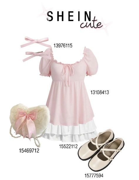 Shien Clothes Outfits With Codes, Outfit Ideas From Shein, Shein Codes, Shein Fits, Shein Clothing, Concept Clothing, Shein Outfits, Kawaii Fashion Outfits, Swaggy Outfits