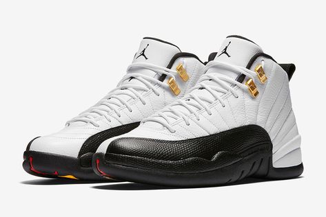 Officially Confirmed: The OG Air Jordan 12 'Taxi' is - Sneaker Freaker Jordan 12 Taxi, White Taxi, Air Jordan 11 Bred, Retro Jordans, Jordan 11 Bred, Jordan Retro 12, Jordan Model, Air Jordan 12, Jordan Red