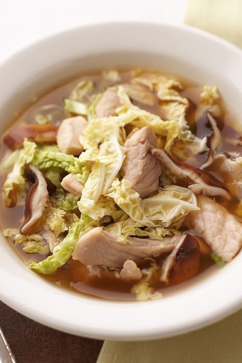 Recipe With Pork, Pork Soup Recipes, Pork Stock, Protein Soups, Pork Mushroom, High Protein Dinner, Asian Pork, Pork Soup, Protein Dinner