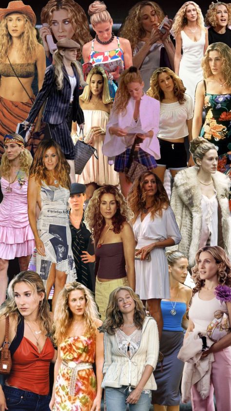 Carrie Bradshaw Swimsuit, Carrie Sexandthecity Outfits, Carrie Bradshaw Beach Outfits, Sjp Outfits Carrie Bradshaw Style, Carrie Bradshaw Dress Outfits, Carry Bradshaw Outfits 90s, Carrie Bradshaw Tube Top, Sexandthecity Carrie Bradshaw Outfits, Carrie Bradshaw Style 90s