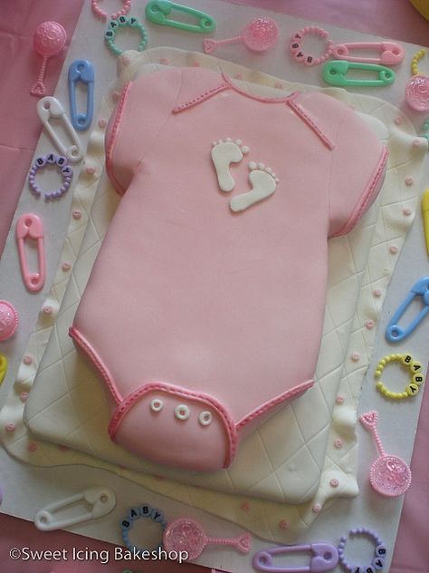 cake pans baby shower | Recent Photos The Commons Getty Collection Galleries World Map App ... Baby Shower Pasta, Onesie Cake, Girl Shower Cake, Idee Babyshower, Baby Shower Cakes Girl, Baby Cakes, Shower Bebe, Baby Shower Food, Baby Shower Cake