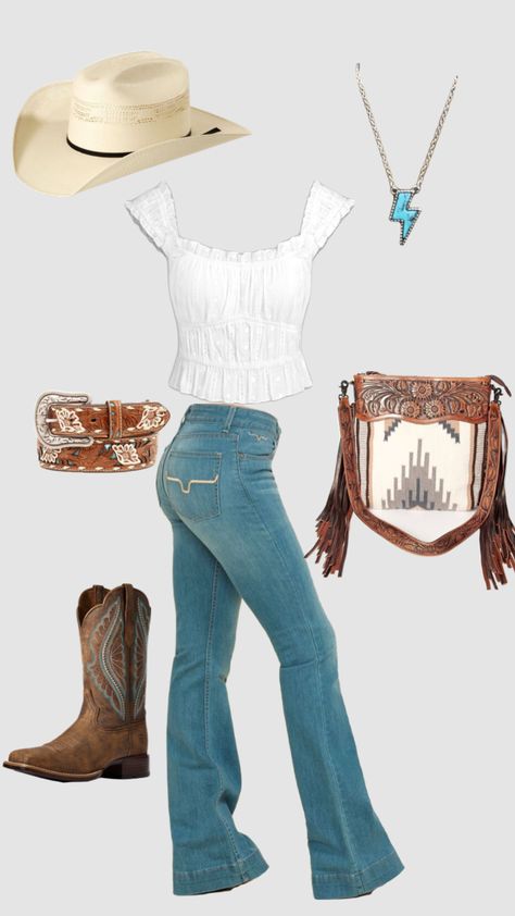 Modern Country Outfit For Women, Outfit Inspo Western, Country Girl Style Outfits, Cowgirl Fits, Country Summer Outfits, Country Fits, Cute Cowgirl Outfits, Casual Country Outfits, Cowgirl Style Outfits