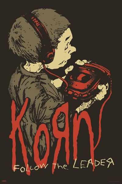 Keep the musical atmosphere alive in any room when you decorate with this Korn Follow the Leader Poster. This poster is the perfect way to add some chill decor to any blank wall space while showing off your Korn fandom. Officially licensed Dimensions: 36" H x 24" W Material: Paper Made in USA At Eternity's Gate Poster, Band Poster Collage, Posters For My Wall, Young The Giant Poster, Old Rock Posters, Mall Goth Posters, Alex G Posters, 90s Band Posters, Korn Posters