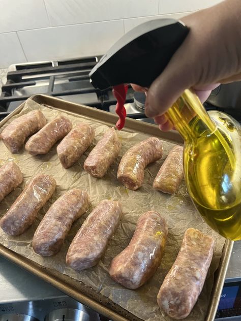 Oven Baked Italian Sausage (Very Easy) - Mangia with Michele Sausage Oven Recipes, Bake Italian Sausage In Oven, Italian Sausage In The Oven, Cooking Sausages In Oven, Italian Sausage In Oven, Oven Sausage, Bake Sausage In Oven, Roasted Italian Sausage, Baked Italian Sausage