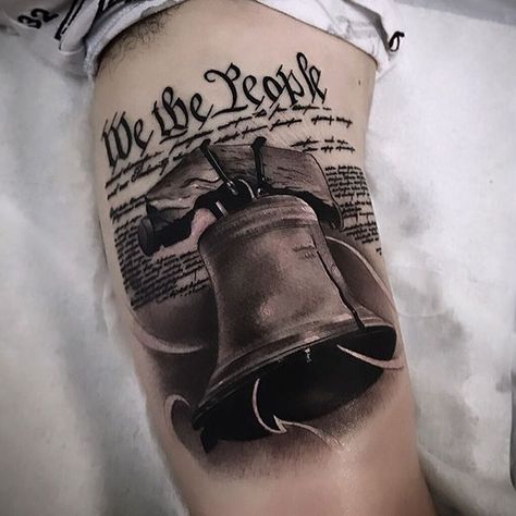 Freedom Isnt Free Tattoo, Liberty Tattoo Freedom, American Tattoo Patriotic Women, Constitution Tattoo, 1776 Tattoos For Men, We The People Tattoo Design, America Tattoos For Men, We The People Tattoos, American Tattoos For Men