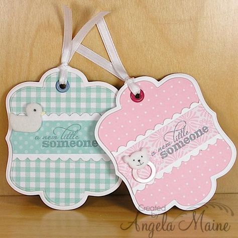 Mini Cards Handmade, Baby Gift Tags, Baby Mini Album, Souvenir Jewelry, Baby Shower Tags, Stocking Stuffers For Women, Gift Wrap Tags, Gift Tags Diy, Scrapbook Tag